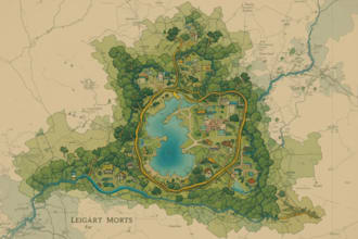 draw landscape sketch, colored site plan, custom map