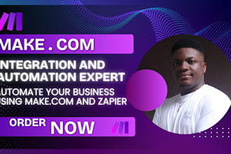 build make com automation and integromat workflows for your business and make