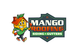 do modern high quality furit, mango logo design