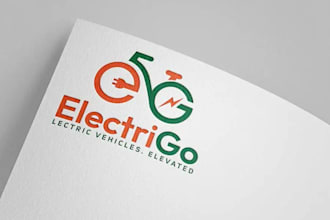 make a modern electric vehicle business logo for your business
