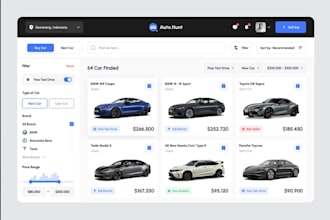 create car marketplace app, car auction app, car dealership,