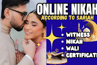 perform your online nikah as imam with islamic certificate