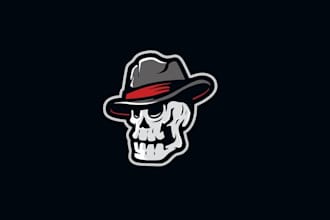 design hardcore pvp survival game player logo