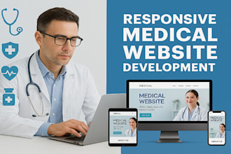 professional medical, healthcare website design, responsive custom development