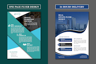 design a professional one page flyer