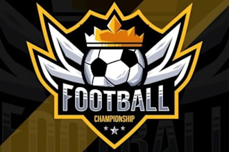 design sports logo for team, tournament basketball, and football
