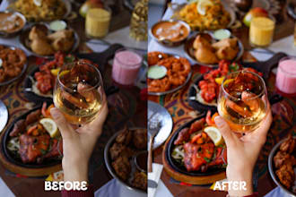 professionally edit food photos
