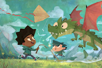 illustrate magical storybook illustration children book illustration