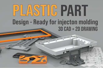 expertly design injection molded plastic parts for production