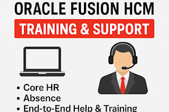provide training oracle fusion hcm modules