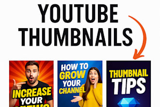 design professional youtube video thumbnails