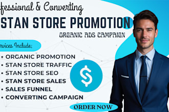 promote and market your stan store, beacon, systeme io, or digital products