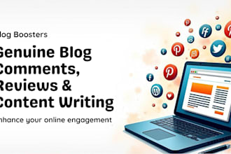 write genuine blog comments, reviews, and engaging content