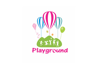 design wonderful minimal play ground logo
