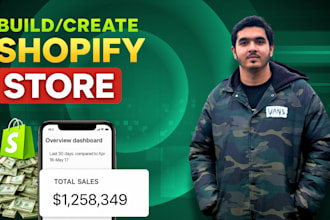 design shopify website, ecommerce store, build branded shopify store