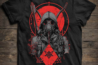 do retro vintage t shirt or custom graphic t shirt design
