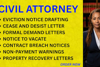 write an effective eviction notice, cease and desist, demand letter