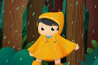 draw you a picture book illustration