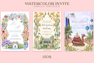 design wedding, birthday or party invitation card