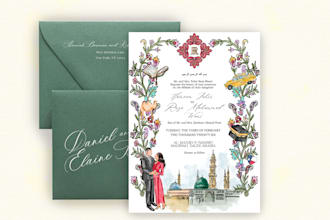 design wedding, birthday or party invitation card