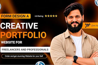 design a creative portfolio website for freelancers and professionals