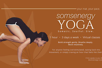 teach private, slow yoga classes with breathwork and meditation