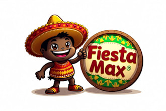 design maxican mascot logo with unlimited revision