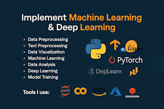 do data preprocessing, machine learning, deep learning