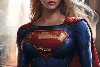 draw comic book art and comic book illustration