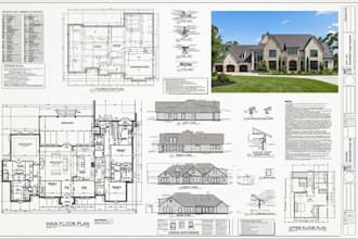 be architect of city permit drawing, 2d floor plans, blueprints and 3d rendering