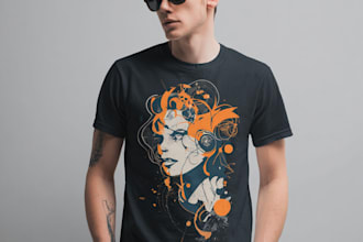 design tshirt for surf, skate, snow, fishing, extreme sports