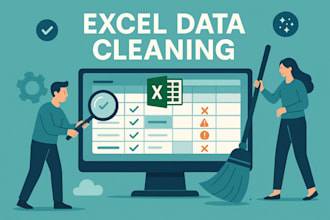 clean, format, merge, split excel data
