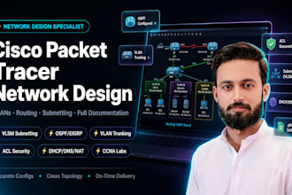 design and troubleshoot cisco packet tracer network simulations
