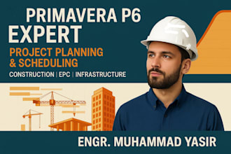 create a detailed construction schedule, gantt chart, wbs in primavera p6
