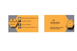 design a professional business card for your brand