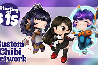 draw a cute chibi illustration