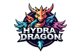 design hydra dragon mascot logo in very short time