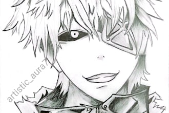 draw hand drawn anime sketches