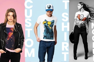 create realistic custom t shirt mockup in high quality