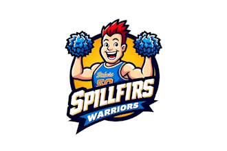 design cheerleading mascot logo with express delivery