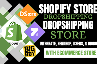 ecommerce dropshipping store shopify dropshipping via dsers zendrop bigbuy shein