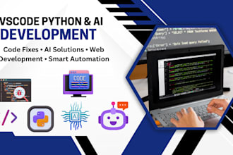 code, debug, and develop projects using vscode with python, web, and ai tools