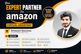 be your amazon virtual assistant product catalog manager seller central manager