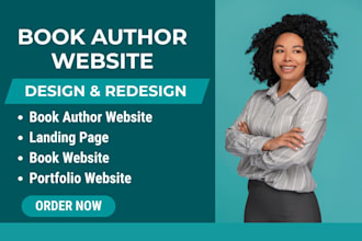design book author website, ebook website,author website, portfolio website