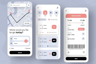 do transportation app, flight booking app, truck booking app ride hailing app