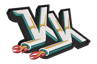 embroidery digitizing, logo, digitize image for embroidery in dst, pes, e