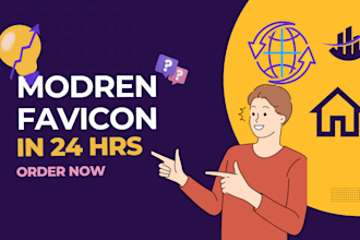 design professional favicon and logo for you