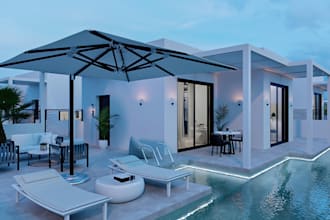 renovate 3d mansion villas,3d lightning exterior,interior setup,vectorwork model