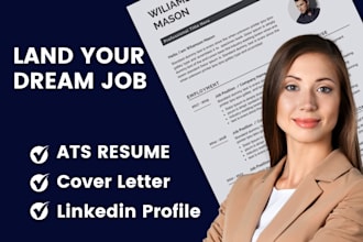write and update your resume, CV, cover letter and linkedin