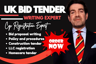 do UK cleaning construction domiciliary homecare nhs bid tender cqc registration